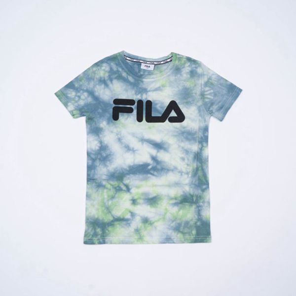 Camisetas Fila Rapaz Menta/Cinzentas - Fila Mono Deckle Tie Dye Portugal Lisboa,PEDK-16234